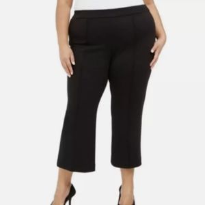 Alfani Plus Women's Black Flare Leg, Comfort Waist, Ankle Pant